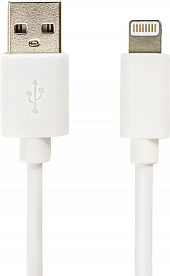 Кабель USB - Lightning 1м - белый 