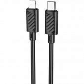 Кабель HOCO X88 Gratified Type-C - Lightning 3A 20W 1м - черный 